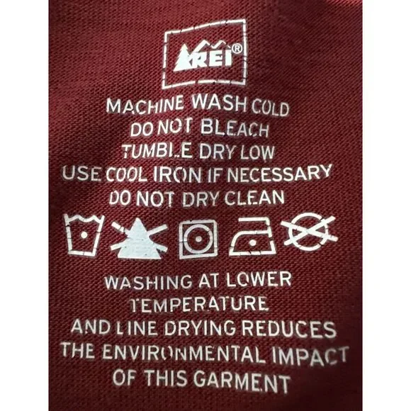 REI Mens 3XL Red Short Sleeve Outdoors Lightweight T-Shirt - Picture 3 of 4